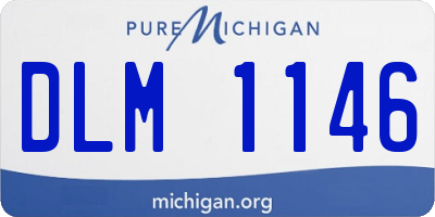 MI license plate DLM1146