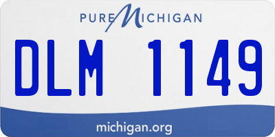 MI license plate DLM1149