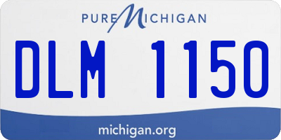 MI license plate DLM1150