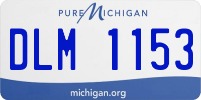 MI license plate DLM1153