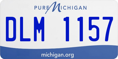 MI license plate DLM1157