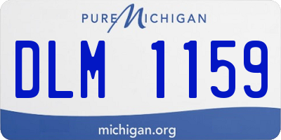 MI license plate DLM1159