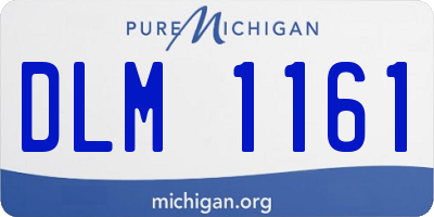 MI license plate DLM1161