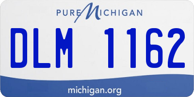 MI license plate DLM1162