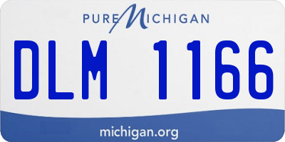 MI license plate DLM1166