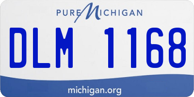 MI license plate DLM1168