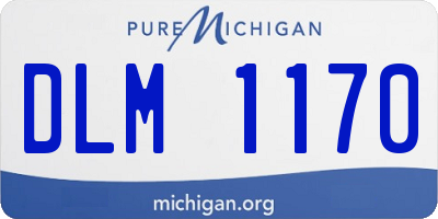 MI license plate DLM1170