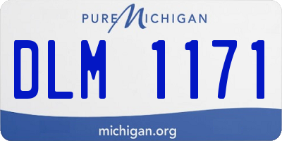 MI license plate DLM1171