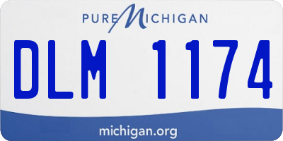 MI license plate DLM1174
