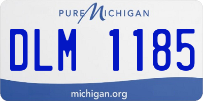 MI license plate DLM1185