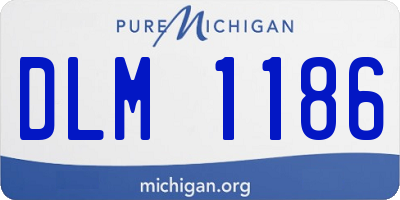MI license plate DLM1186