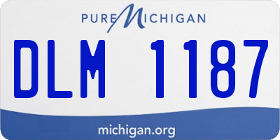 MI license plate DLM1187