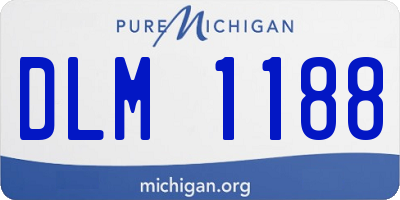 MI license plate DLM1188