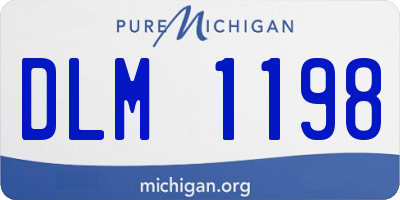 MI license plate DLM1198