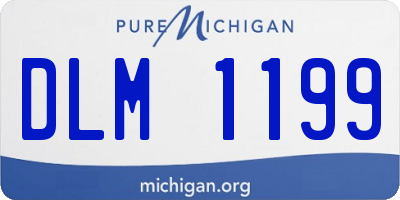 MI license plate DLM1199