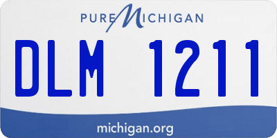 MI license plate DLM1211