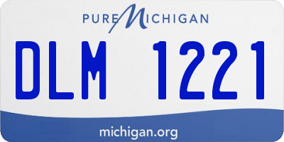 MI license plate DLM1221