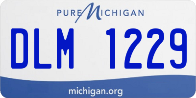 MI license plate DLM1229