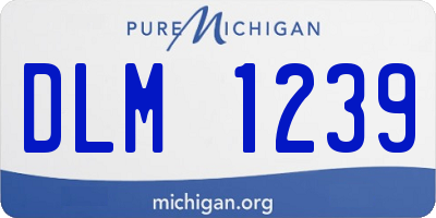 MI license plate DLM1239