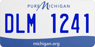 MI license plate DLM1241