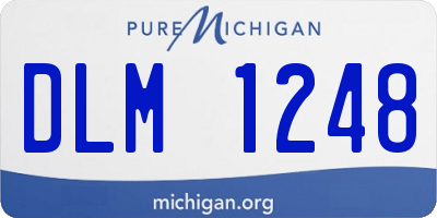 MI license plate DLM1248