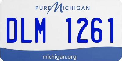 MI license plate DLM1261