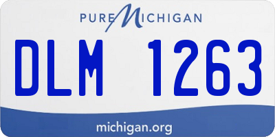 MI license plate DLM1263