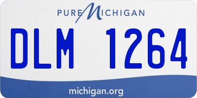 MI license plate DLM1264