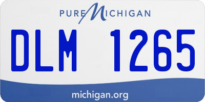 MI license plate DLM1265