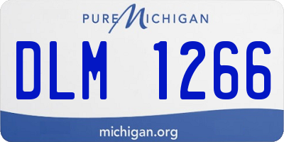 MI license plate DLM1266