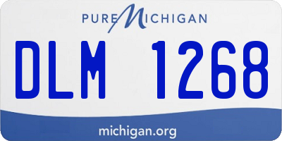MI license plate DLM1268