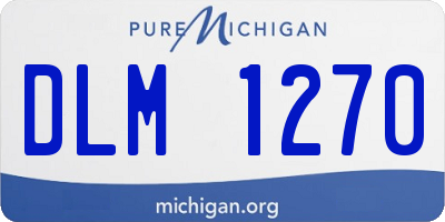 MI license plate DLM1270