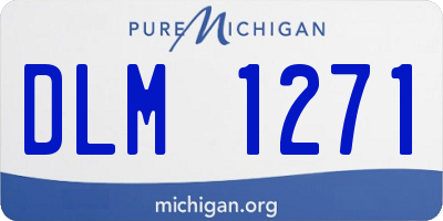 MI license plate DLM1271