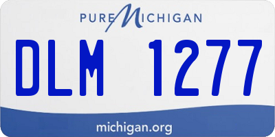 MI license plate DLM1277