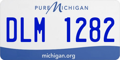 MI license plate DLM1282
