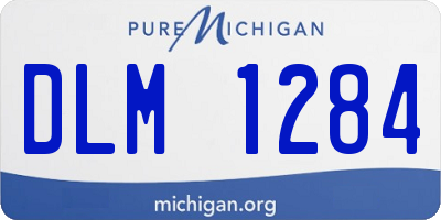 MI license plate DLM1284