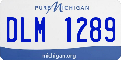 MI license plate DLM1289