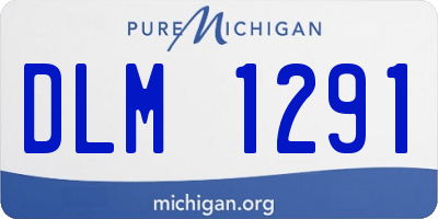 MI license plate DLM1291