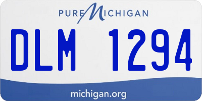 MI license plate DLM1294