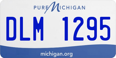 MI license plate DLM1295