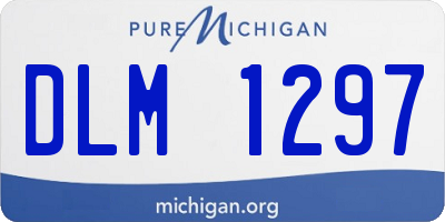 MI license plate DLM1297