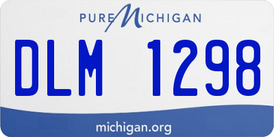 MI license plate DLM1298