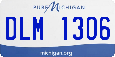MI license plate DLM1306