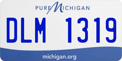 MI license plate DLM1319