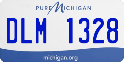 MI license plate DLM1328