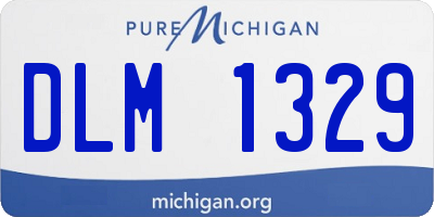 MI license plate DLM1329