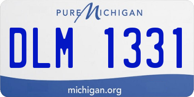 MI license plate DLM1331