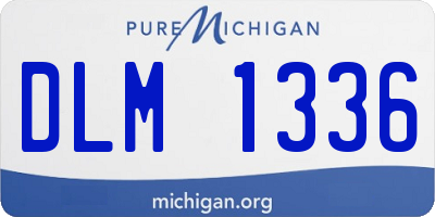 MI license plate DLM1336