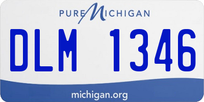 MI license plate DLM1346