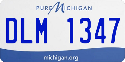 MI license plate DLM1347